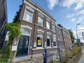 Former hotel and restaurant De Unie in the village of Waddinxveen Royalty Free Stock Photo