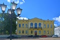 Former House of the president of the outdoor court in Vyborg, Russia