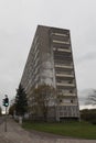 Former Internat building halle of residence, old neighborhood