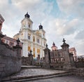 Former Jesuit College in Kremenets town (Ukraine Royalty Free Stock Photo