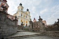 Former Jesuit College in Kremenets town (Ukraine). Royalty Free Stock Photo