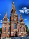 Church of Saint John evangelist in Lodz in Poland