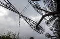 Former military huge duga radar complex near Pripyat in the Chernobyl exclusion zone Royalty Free Stock Photo