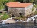 Former mill on the Tambre River - Negreira Royalty Free Stock Photo