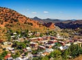 Former mining town of Bisbee and Mule Mountains in Arizona Royalty Free Stock Photo