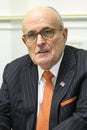 Former New York CIty Mayor Rudy Giuliani during visit to Kyiv, Ukraine. November 2017 Royalty Free Stock Photo