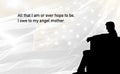 Former President Abraham Lincoln and His Famous Quote Royalty Free Stock Photo