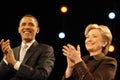 Former President Barack Obama and Hillary Clinton at the CNN Democratic Debates at the former Kodak
