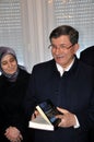 Former Prime Minister of Turkey, Ahmet Davutoglu and his wife in Kosovo
