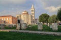 Former Roman Forum at sunset, Zadar, Croatia