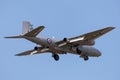 Former Royal Air Force English Electric Canberra PR.9 photographic reconnaissance aircraft G-OMHD operated by Midair Squadron. Royalty Free Stock Photo