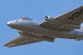 Former Royal Air Force English Electric Canberra PR.9 photographic reconnaissance aircraft G-OMHD operated by Midair Squadron. Royalty Free Stock Photo