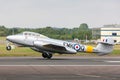 Former Royal Air Force Gloster Meteor T7 vintage jet warbird G-BWMF