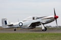 Former Royal Australian Air Force RAAF Commonwealth Aircraft Corporation CA-18 Mustang VH-AGJ North American P-51D Mustang wor Royalty Free Stock Photo