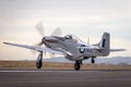 Former Royal Australian Air Force RAAF Commonwealth Aircraft Corporation CA-18 Mustang VH-AGJ North American P-51D Mustang wor Royalty Free Stock Photo