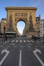 Former Saint-Denis gate, vestige of the ramparts of the walls of Paris Royalty Free Stock Photo