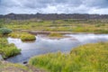 Former site of Althingi parliament in Iceland at Thingvellir national park