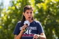 Former South Carolina Governor and Republican Presidential Candidate Nikki Haley Speaking at the Iowa State Fair in Des Moines,