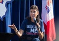 Former South Carolina Governor and Republican Presidential Candidate Nikki Haley Speaking at the Iowa State Fair in Des Moines,