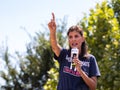 Former South Carolina Governor and Republican Presidential Candidate Nikki Haley Speaking at the Iowa State Fair in Des Moines,