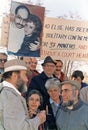 Former Refuseniks Yosef Begun and Ida Nudel Demonstrate for Pollard in Jerusalem in 1988