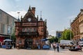 The former St Enoch subway station at St Enoch Square in Glasgow which is used as retro Caffe Nero nowadays