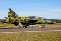 Former Swedish Air Force Saab 37 Viggen fighter jet at Kleine-Brogel Airbase. Belgium - September 14, 2019