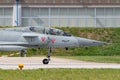 Former Swiss Air Force Dassault Mirage III fighter aircraft J-2012 HB-RDF Royalty Free Stock Photo