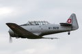 Former Swiss Air Force North American T-6 World War II training aircraft