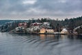 Former tar factory on the shore of the archipelago of Stockholm, Sweden