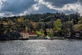 Former tar factory on the shore of the archipelago of Stockholm, Sweden