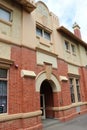 The former technical school 1918 has been converted into a supermarket and mall but retains its historical building facade