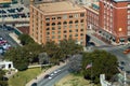 The former Texas School Book Depository Building in Dealey Plaza, Dallas, Texas Royalty Free Stock Photo