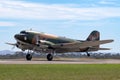 Former United States Air Force Douglas C-47B twin engine aircraft used during the Vietnam War for missions from counter insurgency