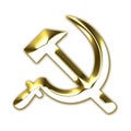 Former USSR communism symbol Royalty Free Stock Photo