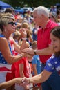 Former Vice President of the USA Mike Pence at the Urbandale Iowa 4th of July parade. Royalty Free Stock Photo