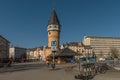 Former watchtower Bockenheimer Warte, a landmark of Frankfurt. Hesse, Germany