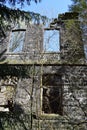 mill ruin with some crumbling window stones