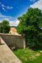 Former water trench in Cerveny Kamen castle