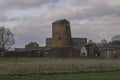 Former windmill in little village Beek