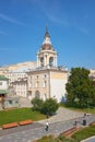 Former Znamensky Monastery Bell Tower in Zaryadye Park, built 1784-1789, Varvarka Street, landmark