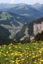 Formerly mining town Morzine in the Alps, France Royalty Free Stock Photo