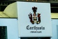 Italian perfume company Carthusia sign Royalty Free Stock Photo