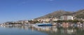 Formia harbour with ship Royalty Free Stock Photo