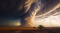 A formidable event: Nature releases a tornado to Earth