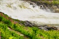 Formofossen waterfall, powerful river in Norway