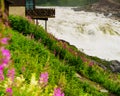 Formofossen waterfall, powerful river in Norway