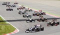 Formula 1 cars racing Royalty Free Stock Photo