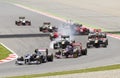 Formula 1 cars racing Royalty Free Stock Photo