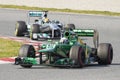 Formula 1 Caterham - Van der Garde Royalty Free Stock Photo